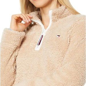 Tommy Hilfiger Women's 1/4 Zip Sherpa Jacket